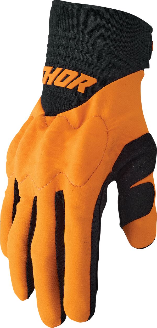 THOR Rebound MX Motorcross Gloves Black/Fluorescent Orange 2023 Model