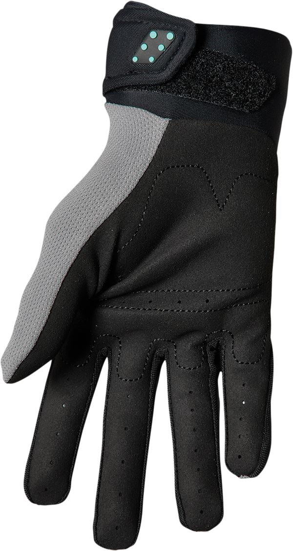 THOR Youth Spectrum MX Motorcross Gloves Black/Gray/Mint 2023 Model