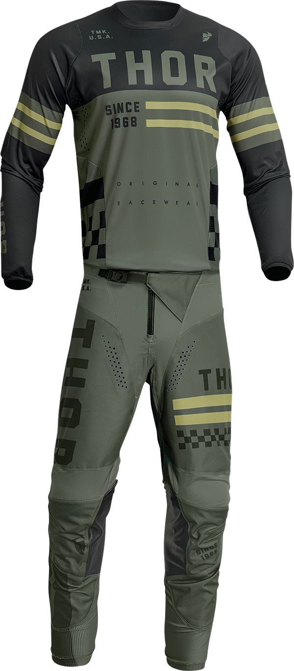THOR Youth Pulse Combat MX Motorcross Jersey Army 2023 Model