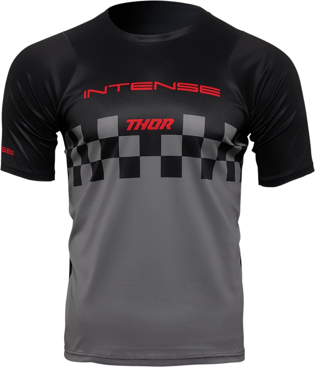 THOR Intense MTB Chex Jersey Gray/Black 2023 Model