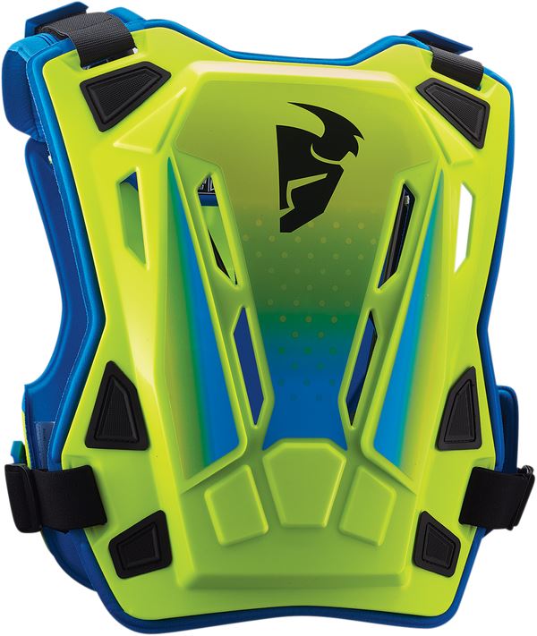 THOR Youth Guardian MX Motorcross Roost Deflector Blue/Green/Hi-Vis 2023 Model