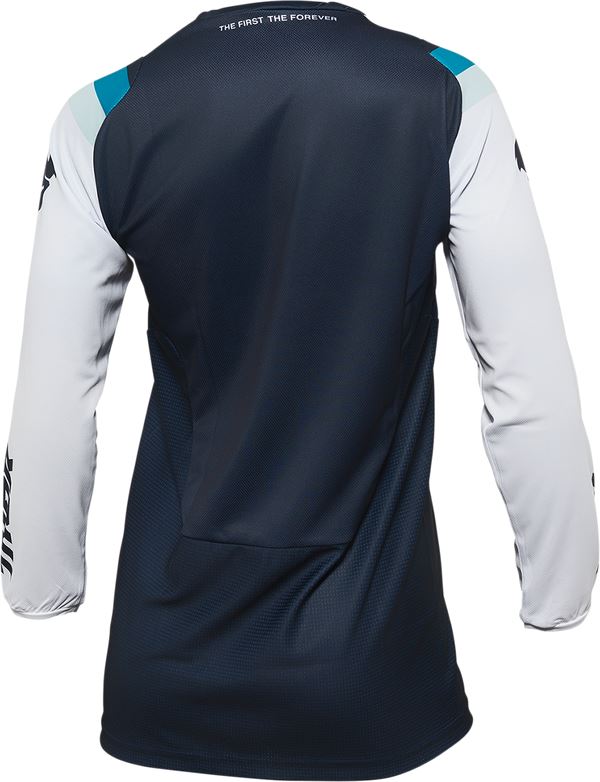 THOR Women's Pulse REV MX Motorcross Jersey White/Midnight 2023 Model