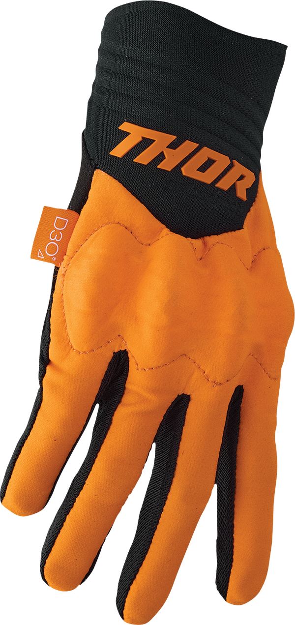 THOR Rebound MX Motorcross Gloves Black/Fluorescent Orange 2023 Model