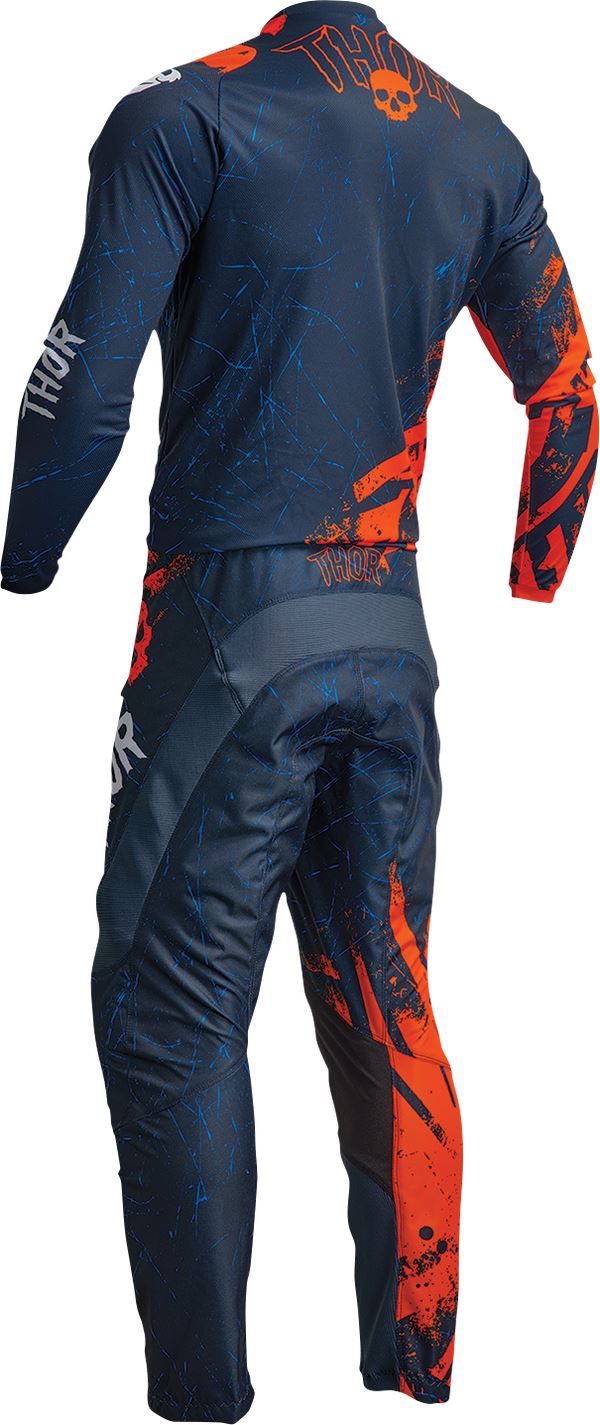 THOR Youth Sector Gnar MX Motorcross Jersey Orange/Midnight 2023 Model
