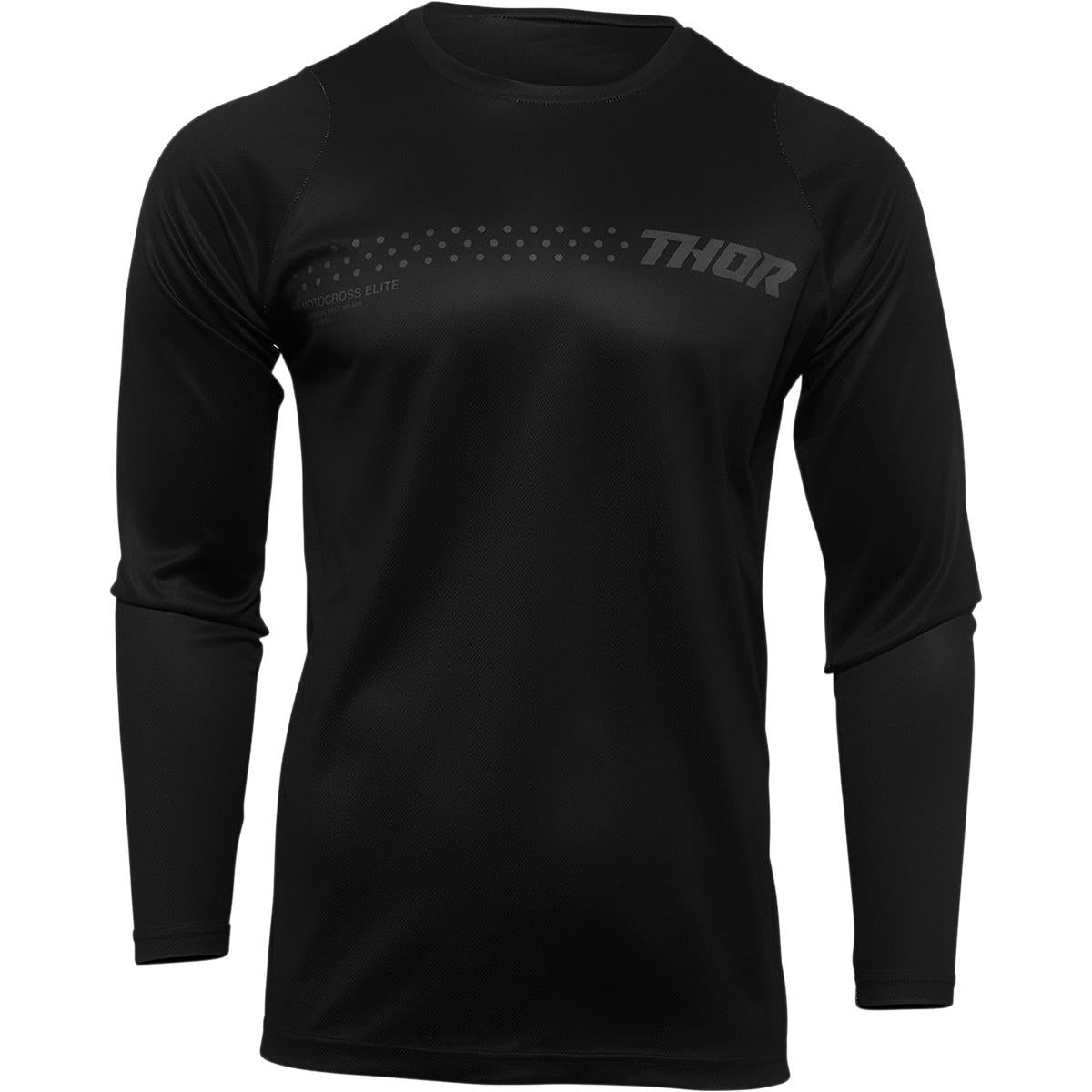 THOR Youth Sector Minimal MX Motorcross Jersey Black 2023 Model
