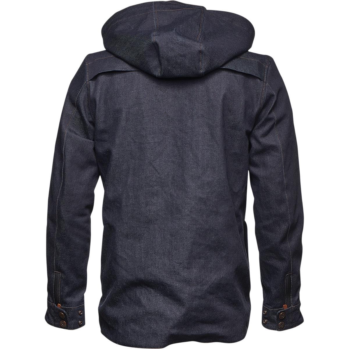 THOR Hallman GP Denim MX Motorcross Jacket Blue 2023 Model