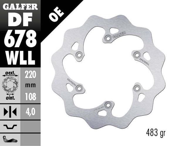 GALFER Brake Rotor Wave® One Piece (Fixed) DF678WLL