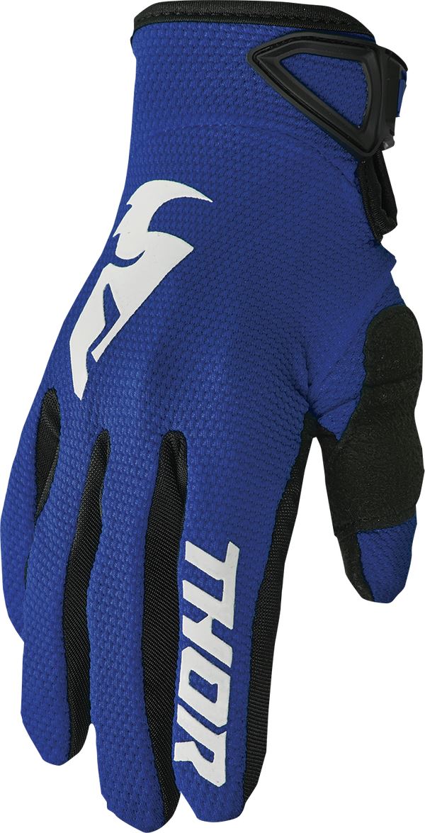 THOR Youth Sector MX Motorcross Gloves Navy/White 2023 Model