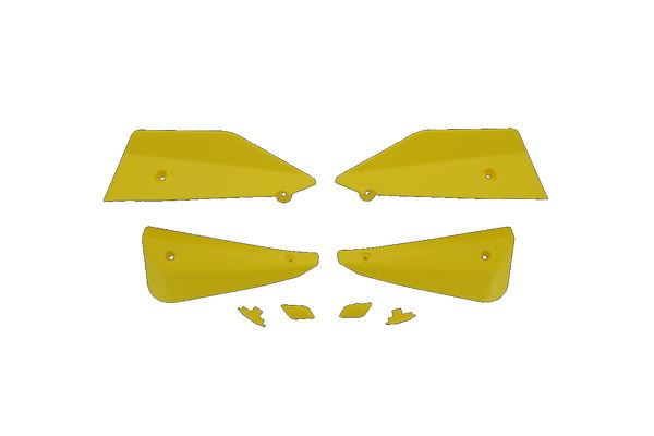 BARKBUSTERS MTB Deflector & Plug Set Yellow B-084-YE