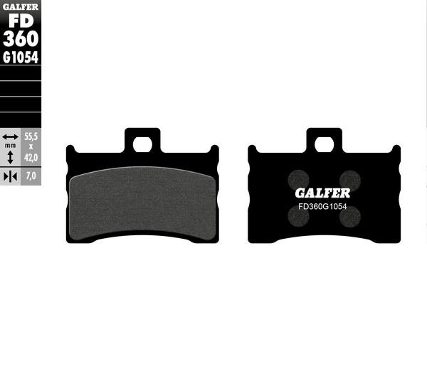 GALFER Brake Pad Street Semi-Sintered Metal FD360G1054