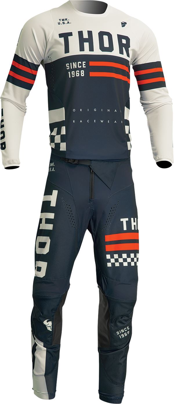 THOR Youth Pulse Combat MX Motorcross Jersey White/Midnight 2023 Model