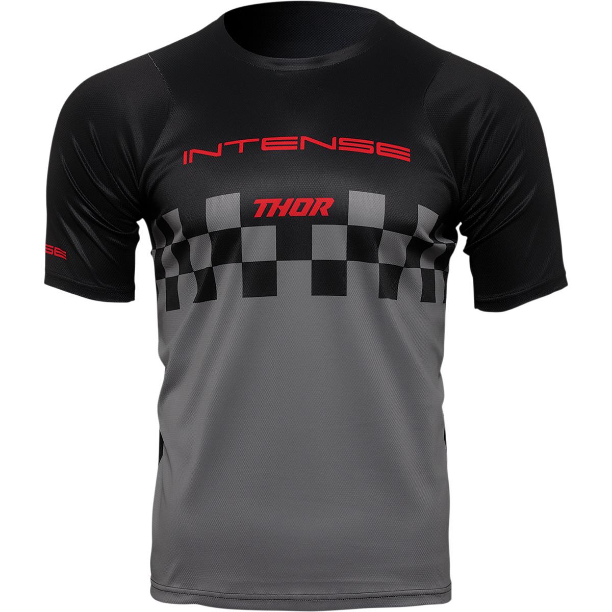 THOR Intense MTB Chex Jersey Gray/Black 2023 Model