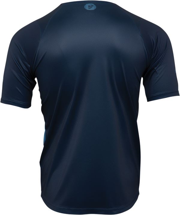 THOR Assist React MX Motorcross Jersey Midnight Blue/Teal 2023 Model