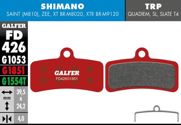 GALFER Brake Pad Bicycle FD426G1851