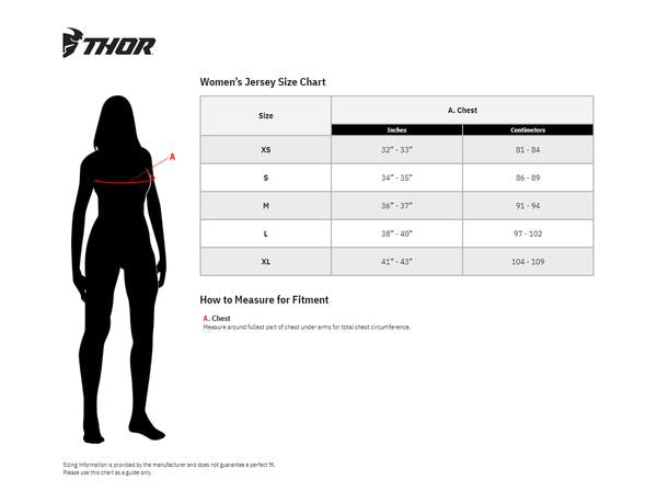 THOR Women's Pulse REV MX Motorcross Jersey Black/Mint 2023 Model