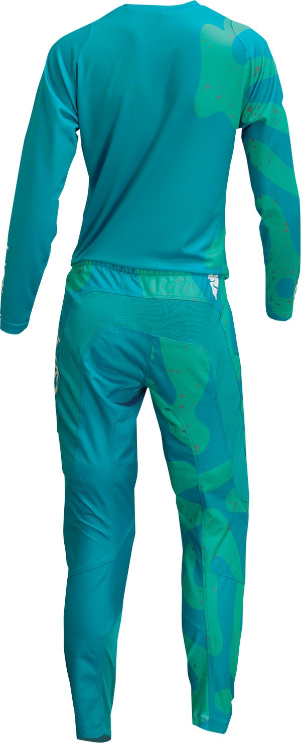 THOR Women's Sector Disguise MX Motorcross Jersey Aqua/Teal 2023 Model