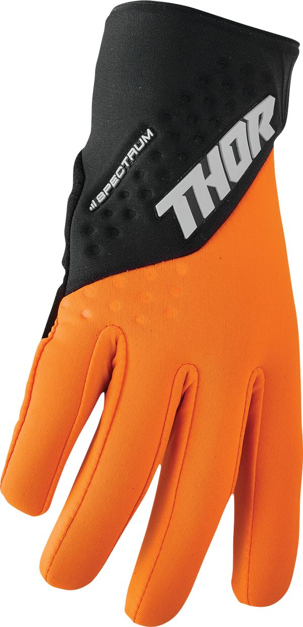 THOR Spectrum Cold Weather MX Motorcross Gloves Black/Orange 2023 Model