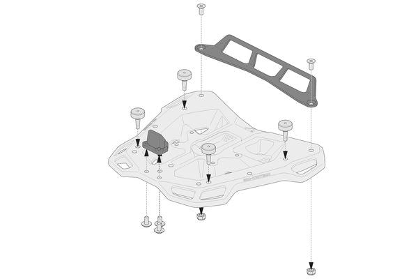 SW MOTECH Adapter Kit For Adventure-Rack GPT.00.152.35300/B