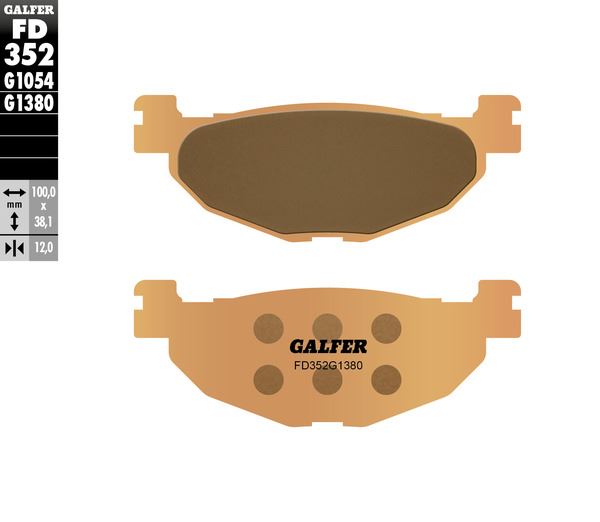 GALFER Brake Pad Street Sintered Metal FD352G1380