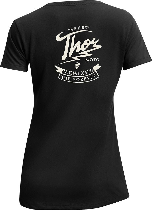 THOR Women's Thunder MX Motorcross T-Shirt Black 2023 Model