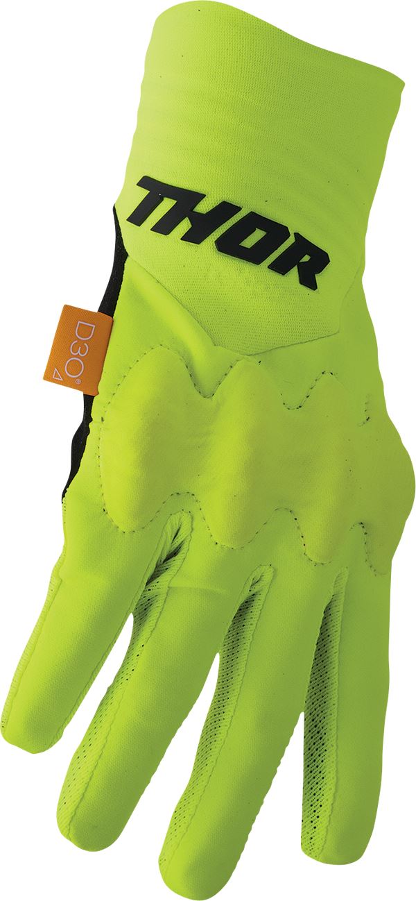 THOR Rebound MX Motorcross Gloves Black/Acid 2023 Model