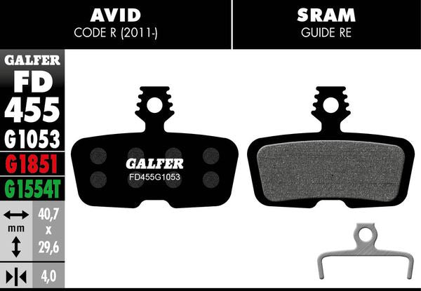 GALFER Brake Pad Bicycle FD455G1053