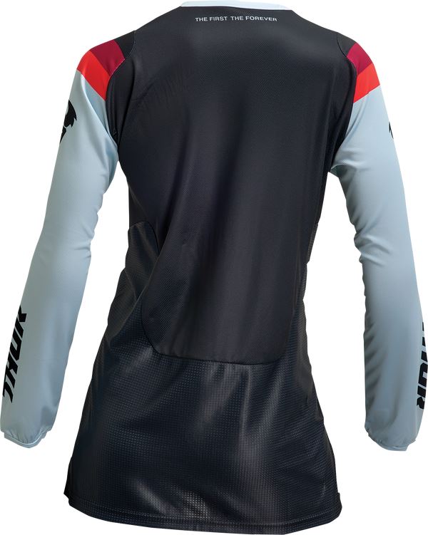 THOR Women's Pulse REV MX Motorcross Jersey Black/Mint 2023 Model