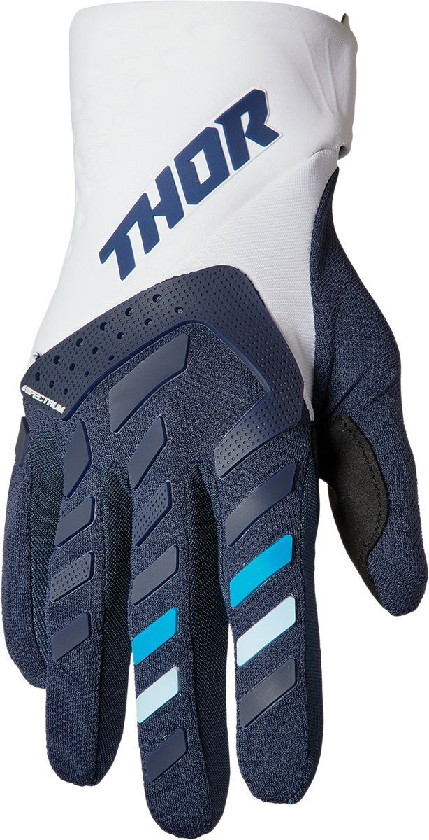 THOR Women's Spectrum MX Motorcross Gloves White/Midnight 2023 Model