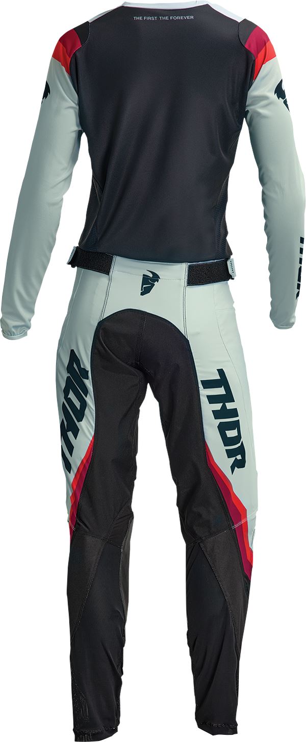 THOR Women's Pulse REV MX Motorcross Jersey Black/Mint 2023 Model