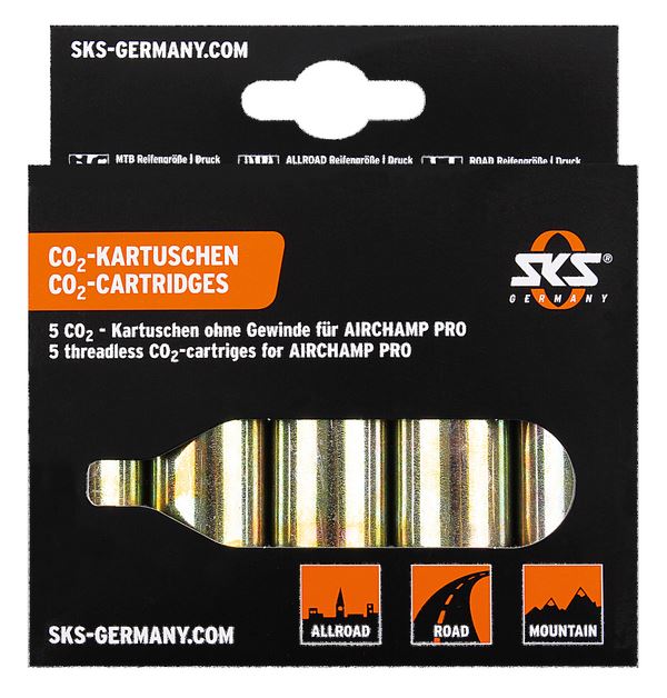 SKS C02 Cartridge (16g) No Thread 5PCS 10002