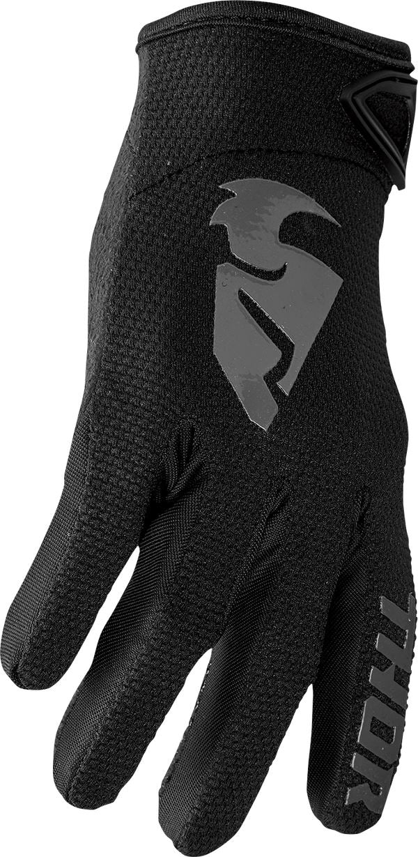 THOR Women's Sector MX Motorcross Gloves Black/Gray 2023 Model