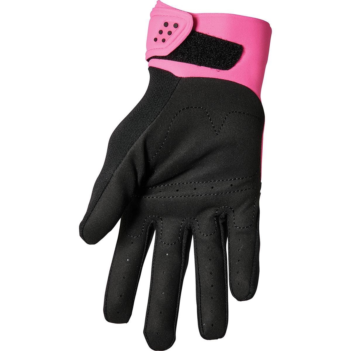 THOR Women's Spectrum MX Motorcross Gloves Black/Pink 2023 Model