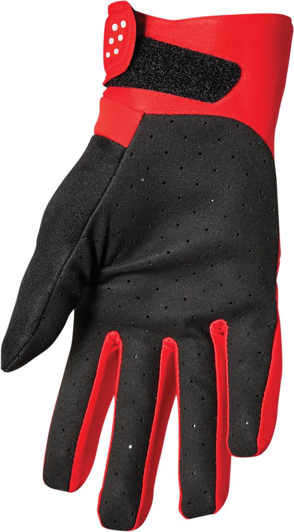 THOR Spectrum Cold Weather MX Motorcross Gloves Red/White 2023 Model