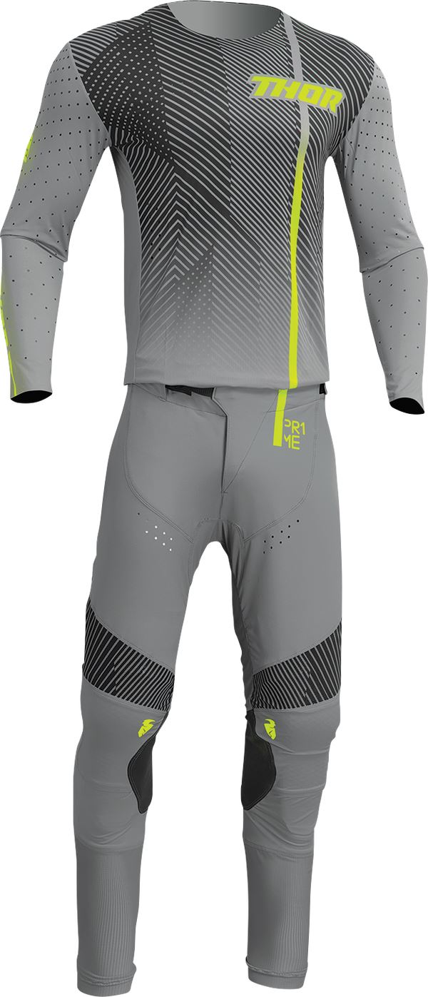 THOR Prime Tech MX Motorcross Jersey Black/Gray 2023 Model