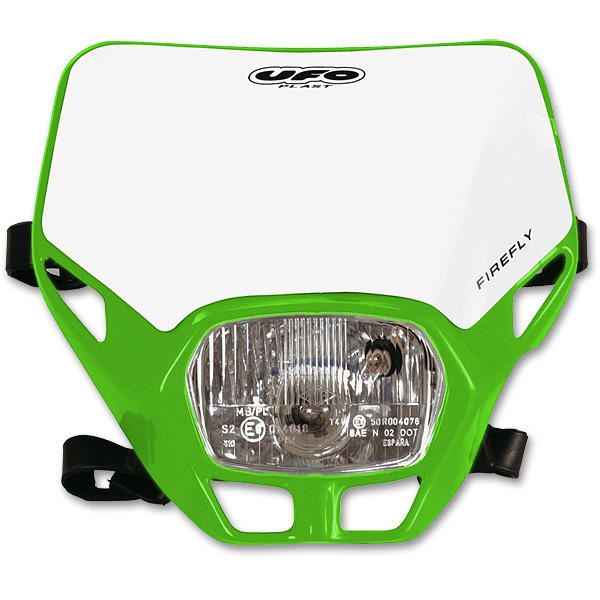 UFO FIRE-FLY SINGLE HEADLIGHT (12V/35W) KX-GREEN PF01705-026