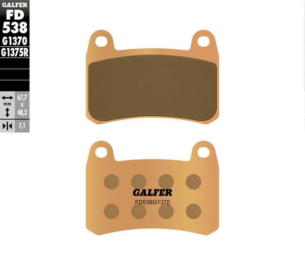 GALFER Brake Pad Sintered Metal FD538G1370