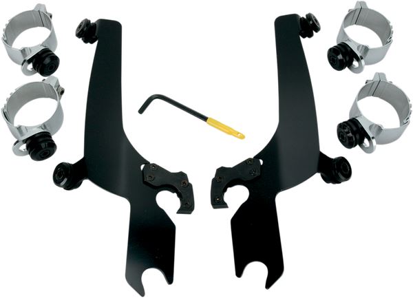 MEMPHIS SHADES Trigger Lock Windshield Mounting Kit Complete Without OEM light bar MEB8929