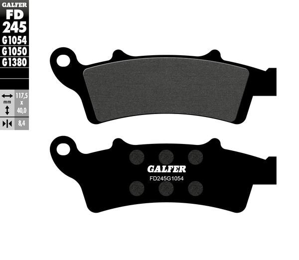 GALFER Brake Pad Semi-Sintered Metal FD245G1054