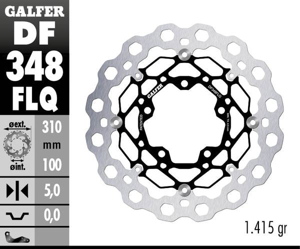 GALFER Brake Rotor Full-Floating Two Piece (Floating) DF348FLQ