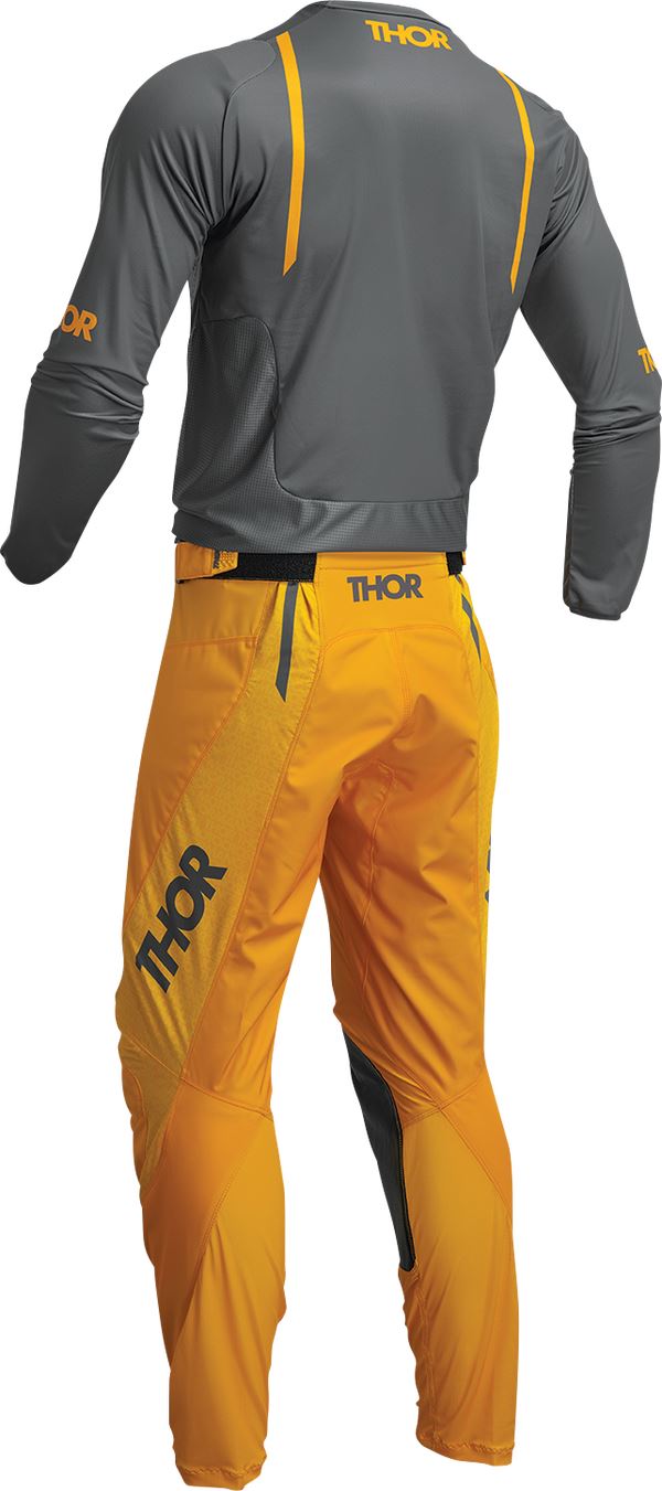 THOR Pulse Mono MX Motorcross Jersey Gray/Yellow 2023 Model