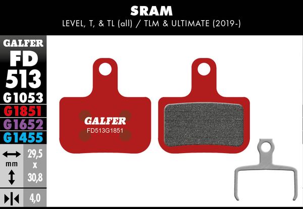 GALFER Brake Pad Bicycle FD513G1851