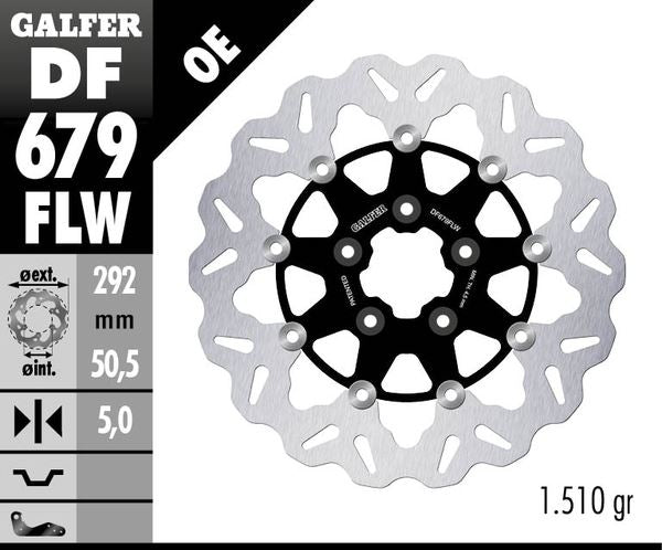 GALFER Brake Rotor Full-Floating Wave® Two Piece (Floating) DF679FLW