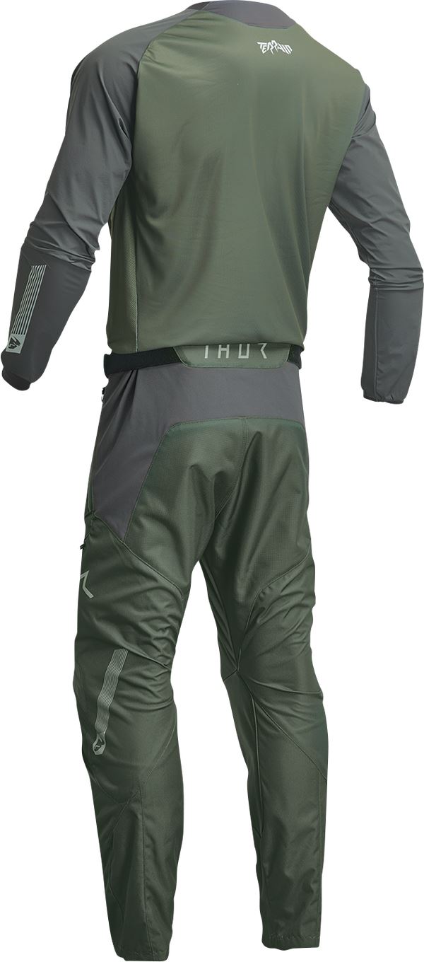 THOR Terrain MX Motorcross Jersey Black/Green 2023 Model
