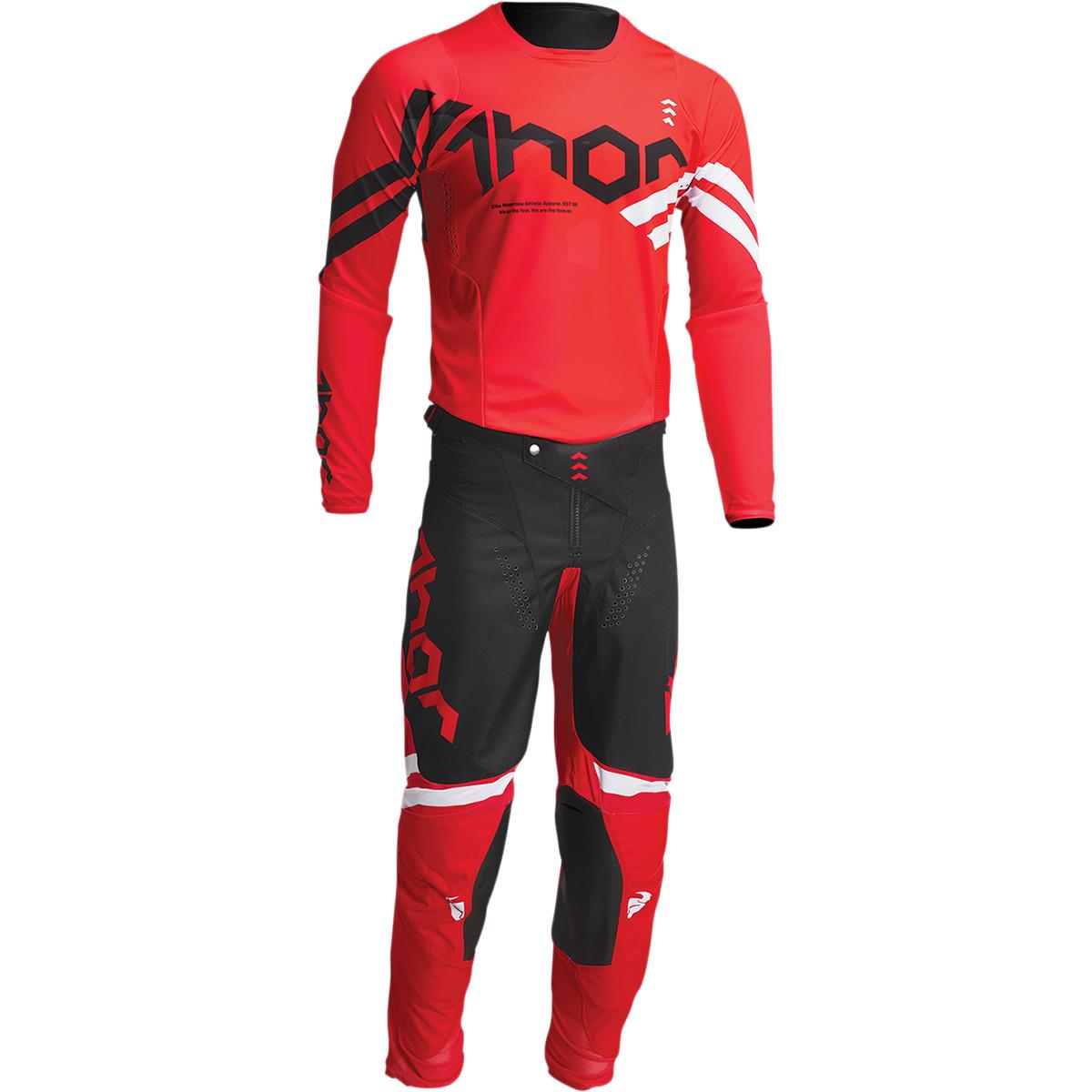 THOR Pulse Cube MX Motorcross Pants Red 2023 Model