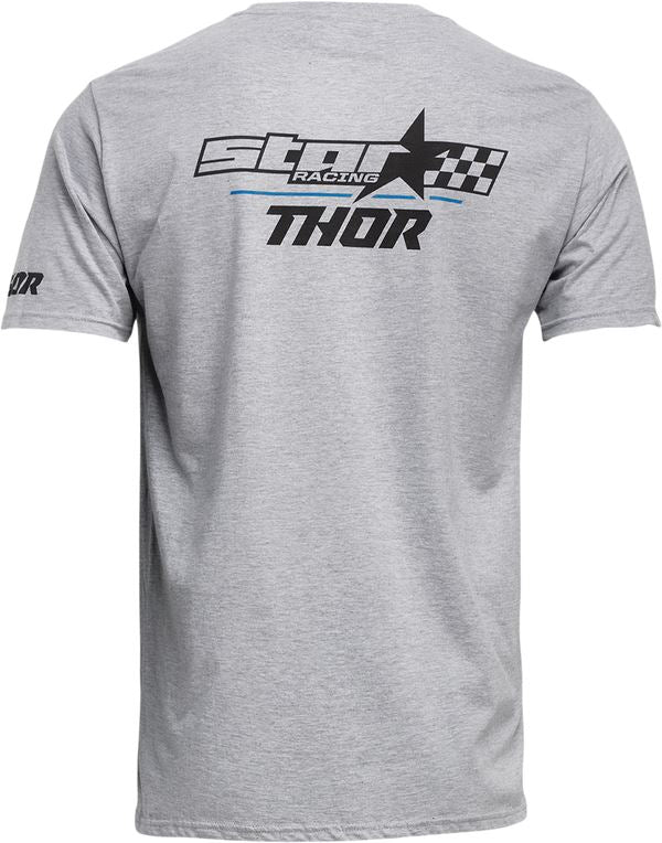 THOR Star Racing MX Motorcross T-Shirt Heather Gray 2023 Model
