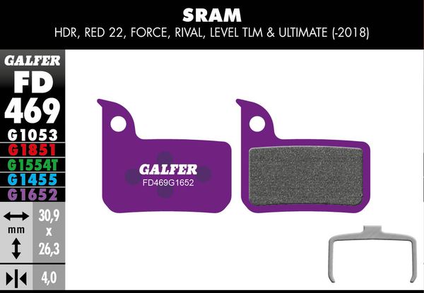 GALFER Brake Pad Bicycle FD469G1652