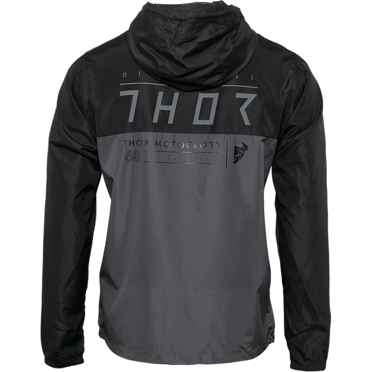 THOR Division MX Motorcross Windbreaker Black/Charcoal 2023 Model