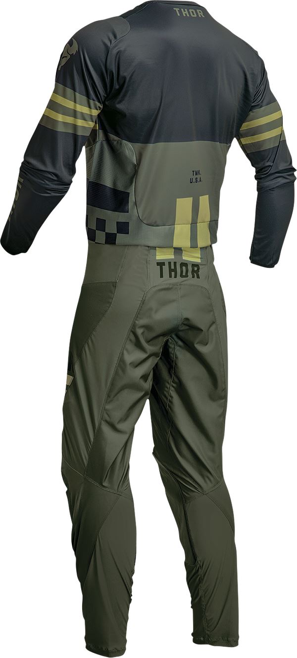 THOR Youth Pulse Combat MX Motorcross Jersey Army 2023 Model