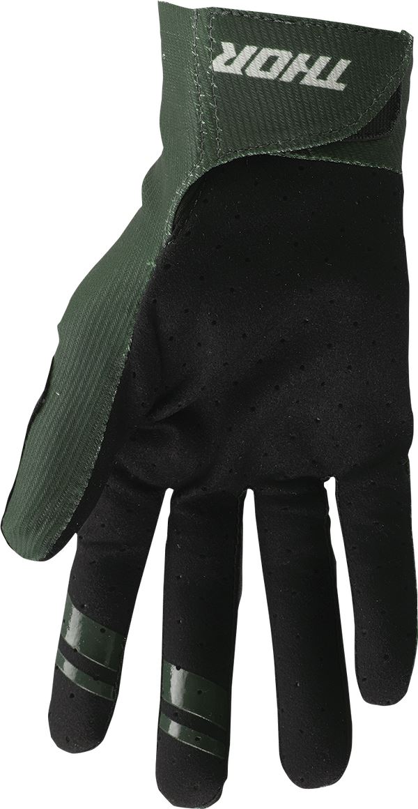 THOR Intense Assist Censis MTB Gloves Black/Forest Green 2023 Model