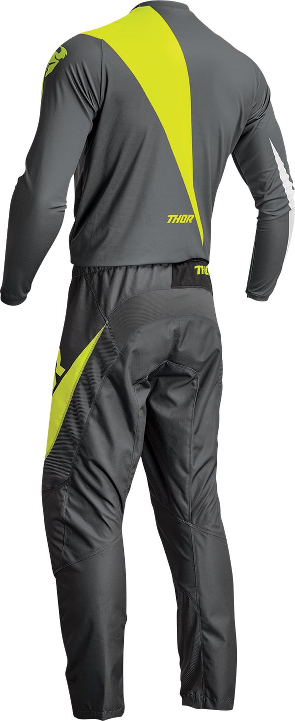 THOR Sector Edge MX Motorcross Jersey Gray/Acid 2023 Model